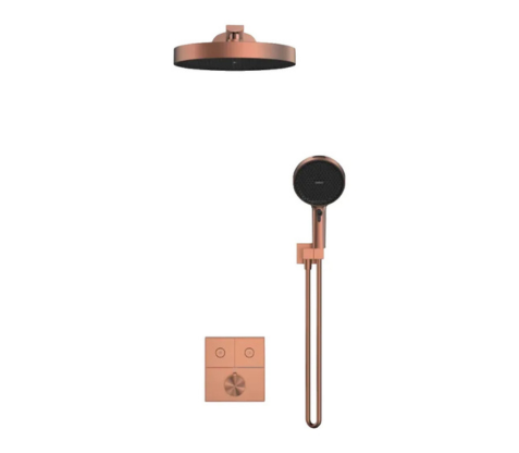 Muse - Two Function Concealed Thermostatic Shower System | Brushed Rose Gold Finish | 020204AB