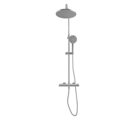 Pila 2-Function Exposed Thermostatic Shower System | Chrome Finish | 10001CP