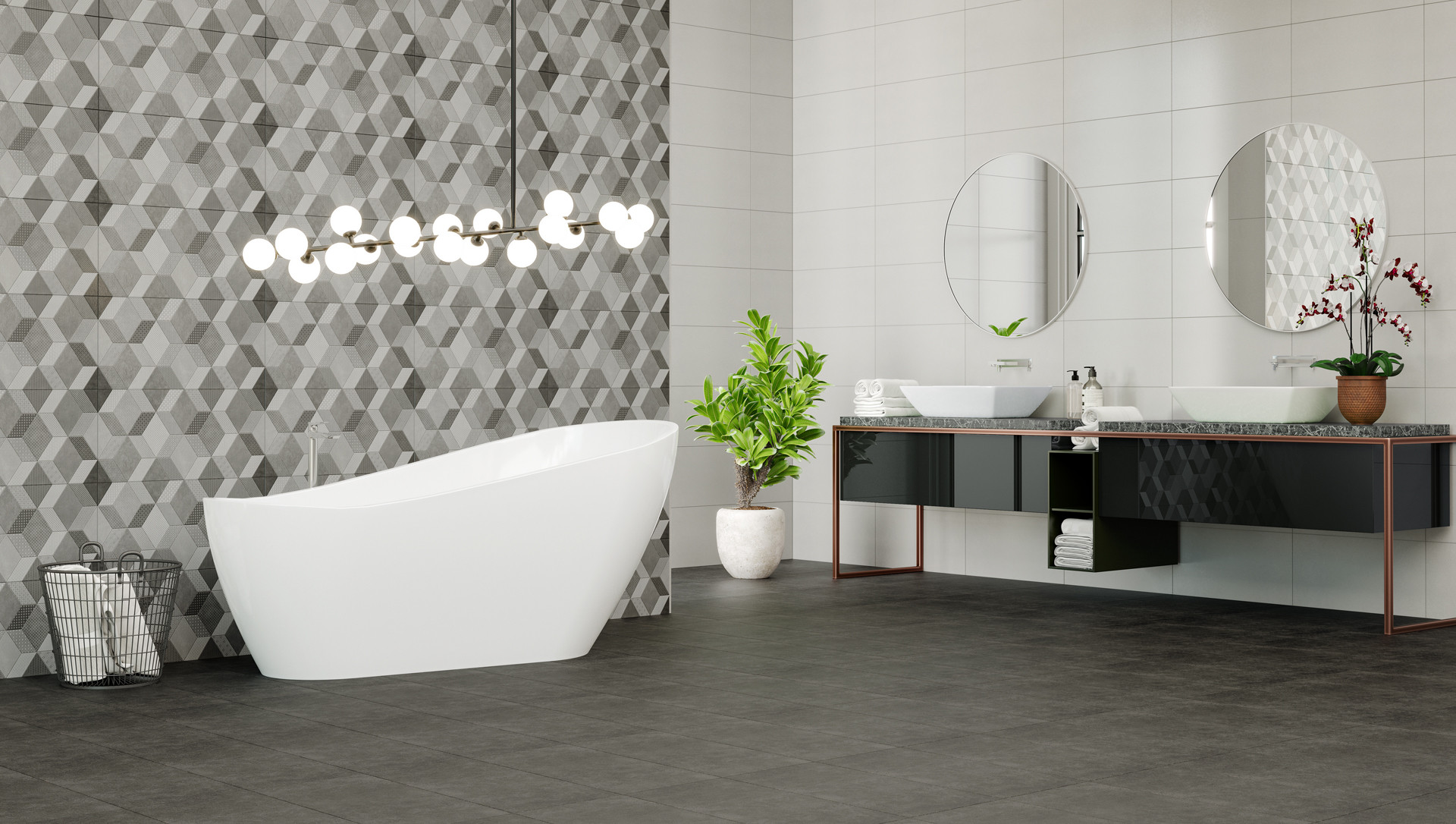 GLOSSY MARBLE COLLECTION WITH AZZA BATHWARE COLLECTION